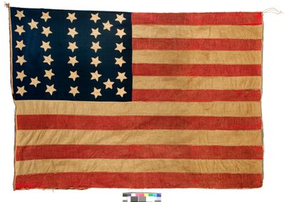 Flag: 34 stars American, 1861-63 by Mrs. John E. Forbes